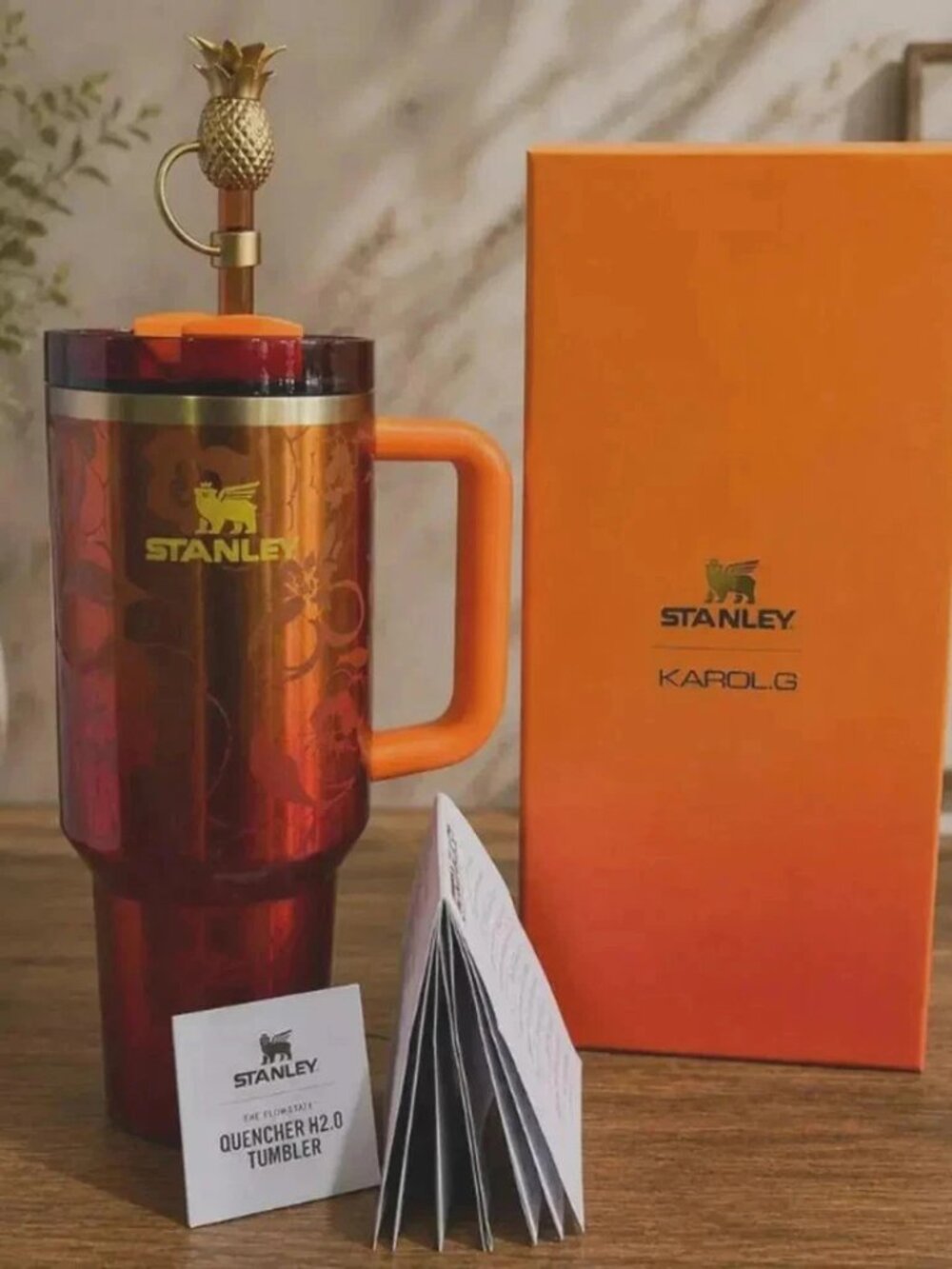 The Stanley 1913 x KAROL G 40 oz Quencher H2.O FlowState Tumbler New